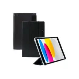 Mobilis EDGE - Étui à rabat pour tablette - avec coins renforcés, folio - noir, transparent - pour Apple 10.... (060013)_1
